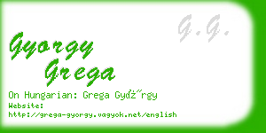 gyorgy grega business card